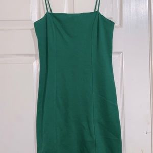🍂Solid Grass green bodycon dress